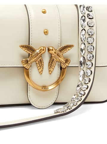 Pinko Leren schoudertas crème - (B)22 x (H)15 x (D)7 cm