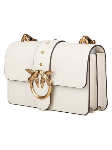 Pinko Leder-Umhängetasche in Weiß - (B)21 x (H)13 x (T)7 cm