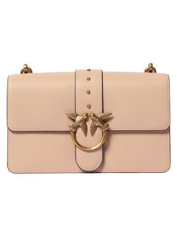 Pinko Leder-Umhängetasche in Beige - (B)27 x (H)16 x (T)7 cm