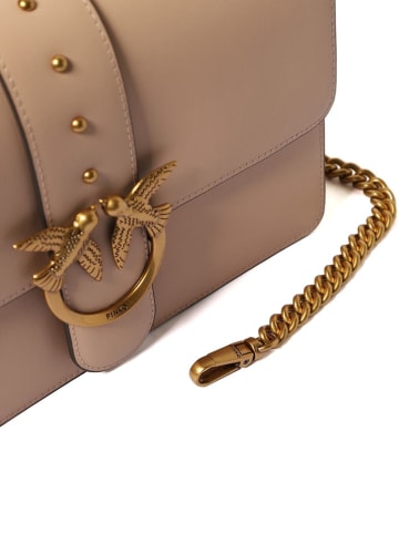 Pinko Leder-Umhängetasche in Beige - (B)27 x (H)16 x (T)7 cm