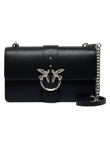 Pinko Leder-Umhängetasche in Schwarz - (B)27 x (H)16 x (T)7 cm