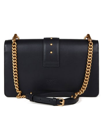 Pinko Leder-Umhängetasche in Schwarz - (B)27 x (H)16 x (T)7 cm