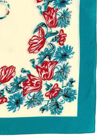 Pinko Chusta w kolorze kremowo-morskim - 86 x 86 cm