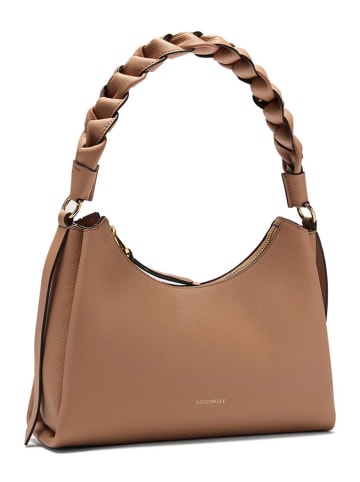 COCCINELLE Leren handtas camel - (B)30 x (H)16 cm