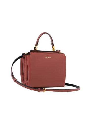 COCCINELLE Skórzana torebka w kolorze bordowym - 19 x 15 x 8 cm
