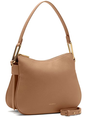 COCCINELLE Skórzana torebka w kolorze jasnobrązowym - 30 x 21 x 9 cm