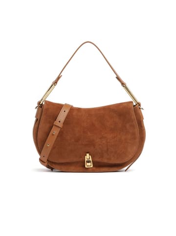 COCCINELLE Leder-Schultertasche in Hellbraun - (B)30 x (H)19 x (T)5 cm