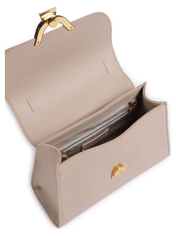 COCCINELLE Leder-Henkeltasche in Beige - (B)23 x (H)18 x (T)9 cm