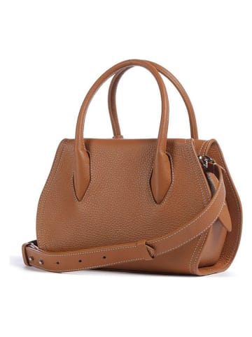 COCCINELLE Leder-Henkeltasche in Hellbraun - (B)26 x (H)16 x (T)10 cm