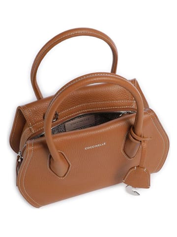 COCCINELLE Skórzana torebka w kolorze jasnobrązowym - 26 x 16 x 10 cm
