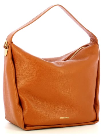 COCCINELLE Skórzana torebka w kolorze jasnobrązowym - 27 x 30 x 17 cm