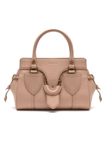 COCCINELLE Leder-Henkeltasche in Beige - (B)24 x (H)17 x (T)12 cm