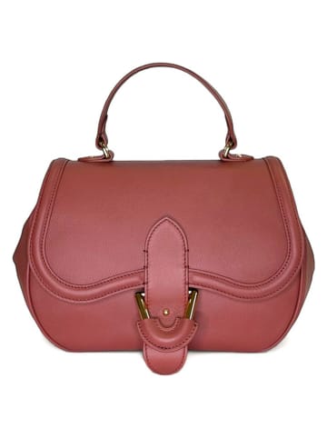 COCCINELLE Leder-Henkeltasche in Hellbraun - (B)24 x (H)20 x (T)8 cm