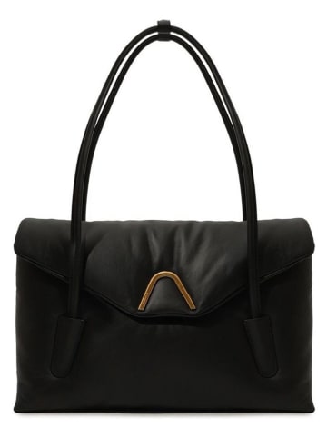 COCCINELLE Skórzana torebka w kolorze czarnym - 37 x 22,5 x 17 cm