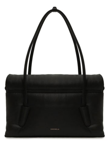 COCCINELLE Skórzana torebka w kolorze czarnym - 37 x 22,5 x 17 cm