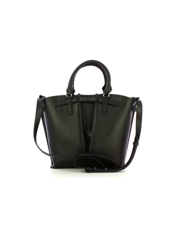 COCCINELLE Leder-Henkeltasche in Schwarz - (B)27 x (H)25 x (T)9 cm