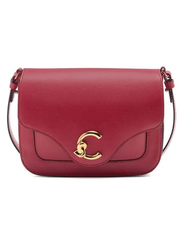 COCCINELLE Leder-Umhängetasche in Rot - (B)21 x (H)17 x (T)6 cm