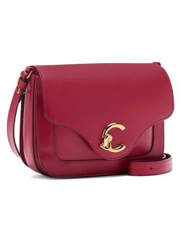 COCCINELLE Skórzana torebka w kolorze czerwonym - 21 x 17 x 6 cm