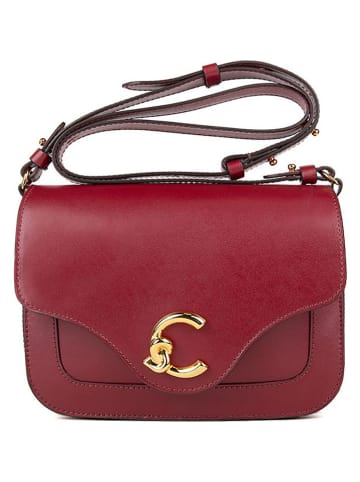 COCCINELLE Leder-Umhängetasche in Rot - (B)21 x (H)17 x (T)6 cm