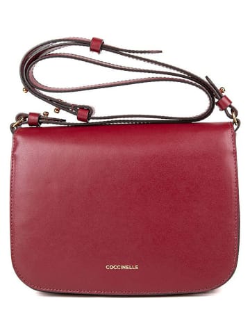 COCCINELLE Leder-Umhängetasche in Rot - (B)21 x (H)17 x (T)6 cm