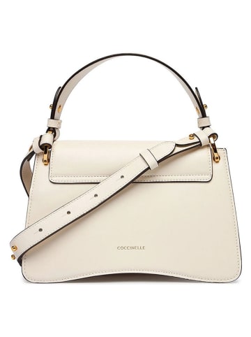 COCCINELLE Leder-Henkeltasche in Creme - (B)23 x (H)16 x (T)9 cm