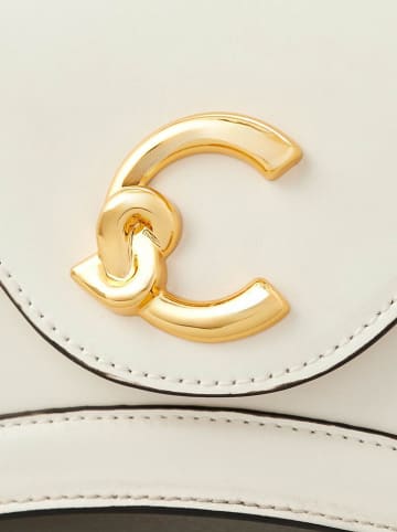 COCCINELLE Skórzana torebka w kolorze kremowym - 21 x 12 x 6 cm