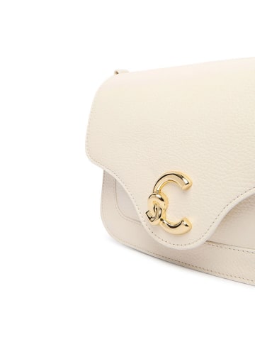 COCCINELLE Leren schoudertas crème - (B)21 x (H)17 x (D)6 cm