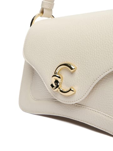 COCCINELLE Leren handtas crème - (B)30 x (H)18 x (D)9 cm