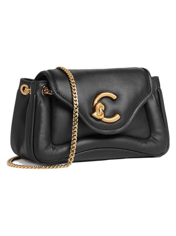 COCCINELLE Leder-Umhängetasche in Schwarz - (B)22 x (H)12 x (T)9 cm