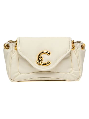 COCCINELLE Leder-Umhängetasche in Creme - (B)22 x (H)12 x (T)9 cm