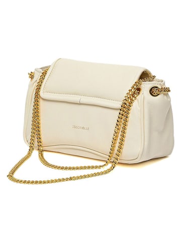 COCCINELLE Leder-Umhängetasche in Creme - (B)22 x (H)12 x (T)9 cm