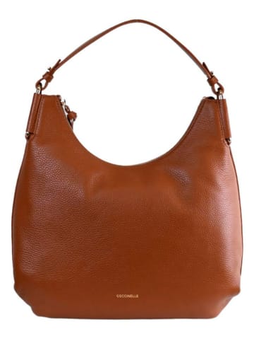 COCCINELLE Skórzana torebka w kolorze jasnobrązowym - 38 x 24 x 12 cm