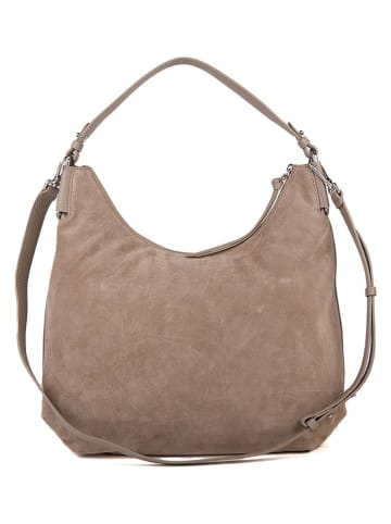 COCCINELLE Leder-Schultertasche in Beige - (B)38 x (H)24 x (T)12 cm