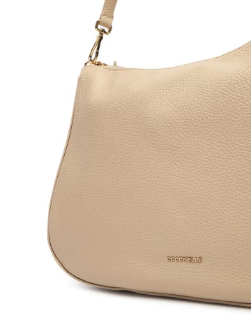 COCCINELLE Leren schoudertas beige - (B)35 x (H)25 x (D)9 cm