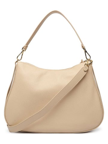 COCCINELLE Skórzana torebka w kolorze beżowym - 35 x 25 x 9 cm