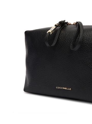 COCCINELLE Skórzana torebka w kolorze czarnym - 23 x 18 x 8,5 cm