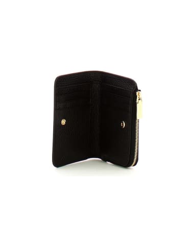 COCCINELLE Leder-Geldbörse in Schwarz - (B)13 x (H)8,5 x (T)4 cm