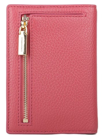 COCCINELLE Leren portemonnee roze - (B)10 x (H)14 cm