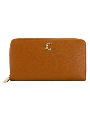 COCCINELLE Leder-Geldbörse in Hellbraun - (B)19 x (H)10 cm