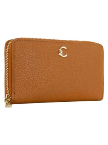 COCCINELLE Leder-Geldbörse in Hellbraun - (B)19 x (H)10 cm