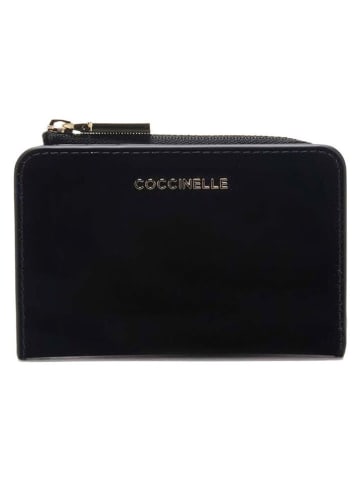 COCCINELLE Skórzane etui w kolorze czarnym na karty - 12 x 8 cm