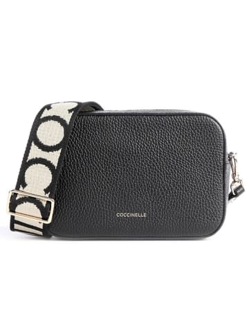 COCCINELLE Skórzana torebka w kolorze czarnym - 19 x 13 x 6 cm