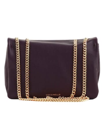 COCCINELLE Leder-Schultertasche in Braun - (B)19 x (H)13 x (T)6 cm