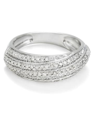 DIAMOND & CO Weißgold-Ring "Edmonda" mit Diamanten