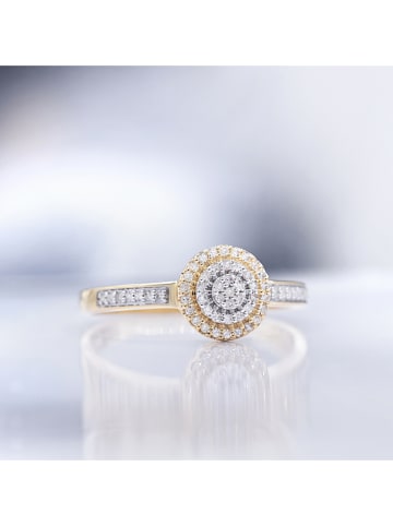 DIAMOND & CO Gold-Ring "Lucinda" mit Diamanten