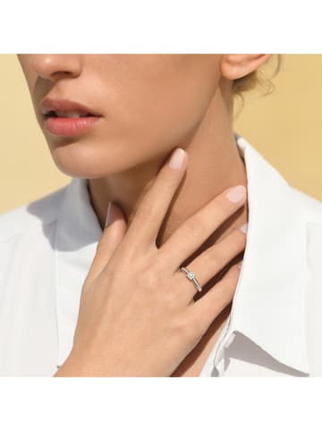 DIAMOND & CO Witgouden ring "La promise" met diamanten