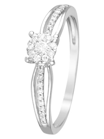 DIAMOND & CO Witgouden ring "La promise" met diamanten