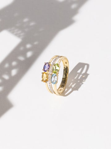 DIAMOND & CO Złoty pierścionek "Cayuga" z diamentami