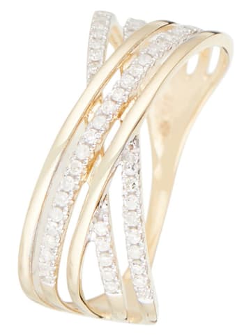 DIAMOND & CO Gold-Ring "Lampang" mit Diamanten