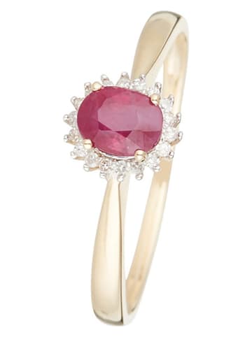 DIAMOND & CO Złoty pierścionek "Capiz" z diamentami